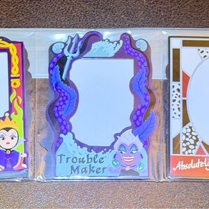 Villains Magnetic Photo Frame Set Of 6 Evil Queen Ursula Cruela Maleficent New